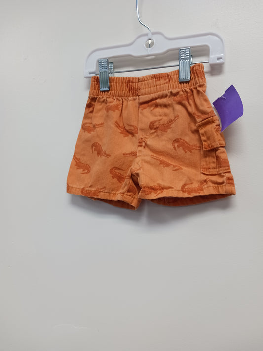 Orange Alligator  Shorts, 6M B