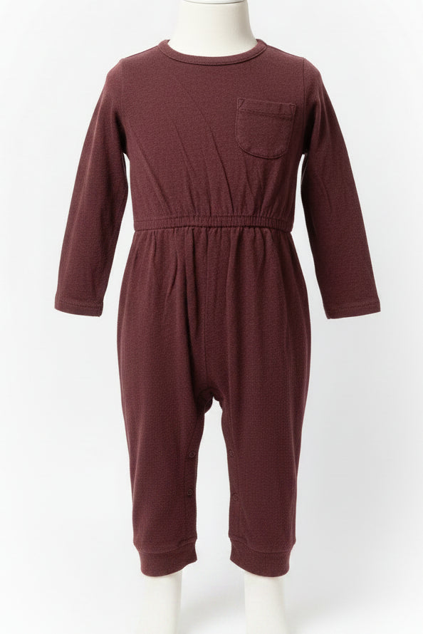 Burgandy Old Navy Pant One Piece, 12M G