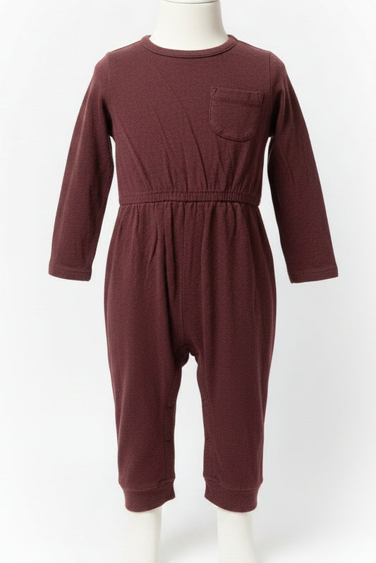Burgandy Old Navy Pant One Piece, 12M G