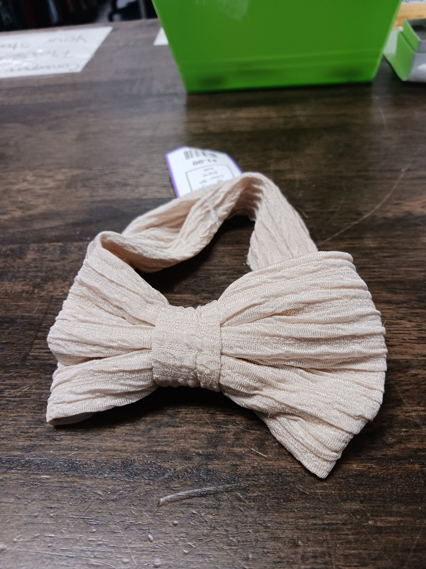 Tan  Bow