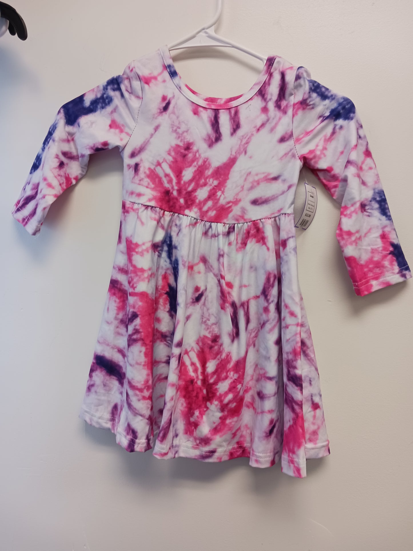 Pink/Purple Tye Dye Boutique Dress, 2T G