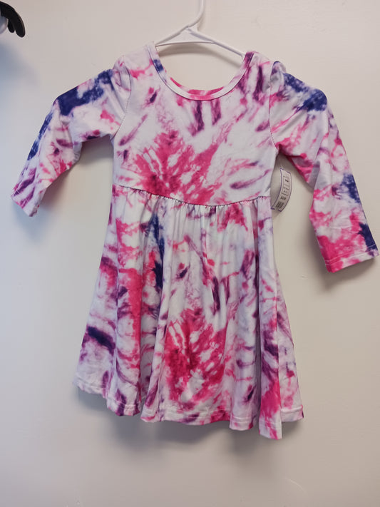 Pink/Purple Tye Dye Boutique Dress, 2T G