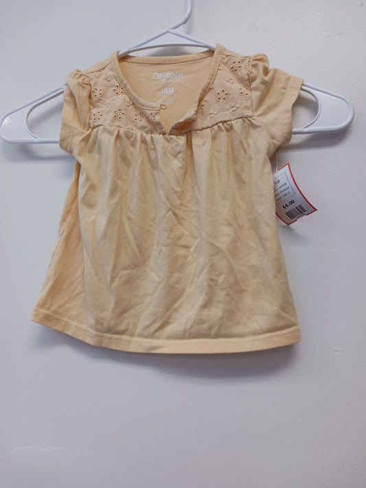 yellow OshKosh Top, 18M G