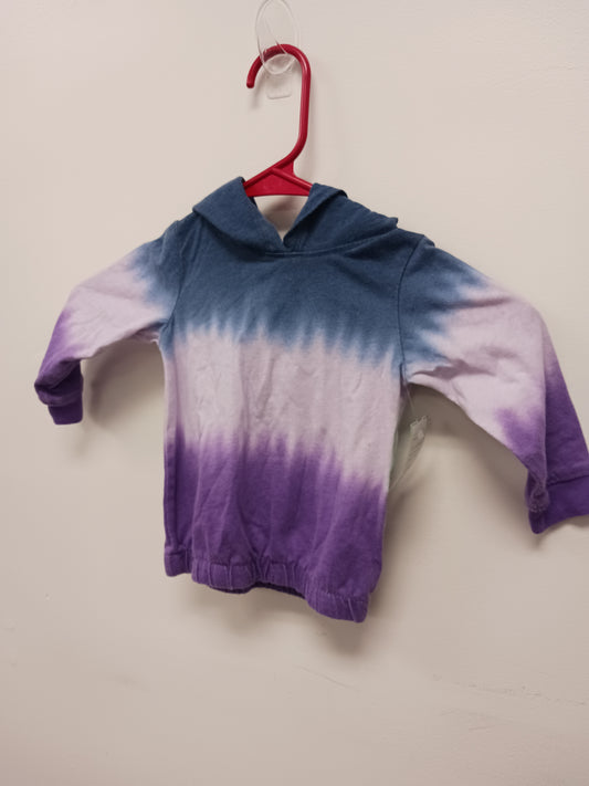 Purple/Navy Garanimals Hooded Longsleeve Shirt, 12M G