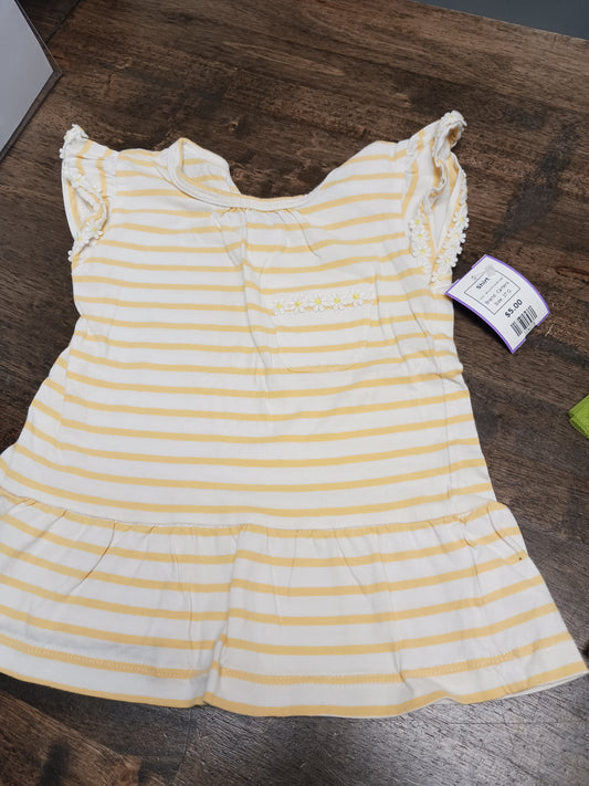 Yellow/White Striped Carters Shirt, 3T G