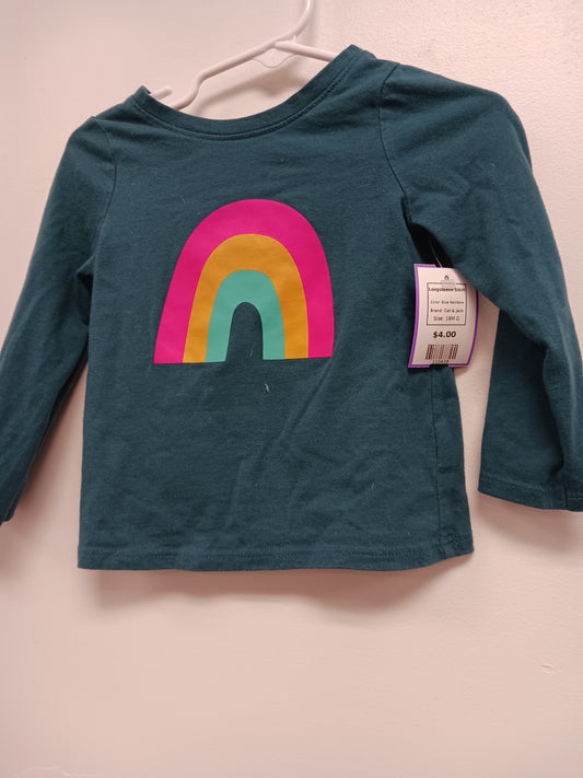 Blue Rainbow Cat & Jack Longsleeve Shirt, 18M G