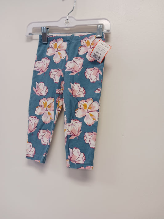 blue/pink Carters Flower Pants, 18M G