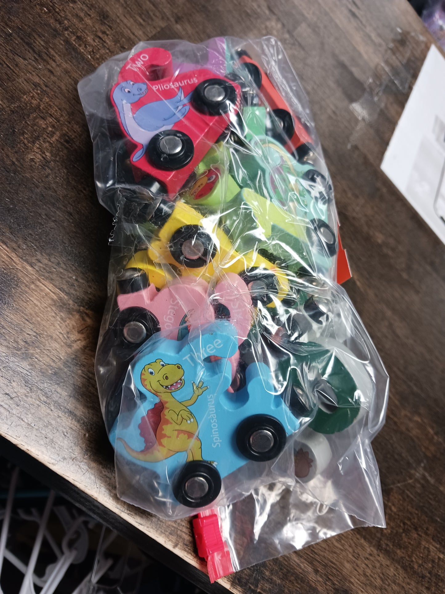 Colorful  Bag Of Dino Cars