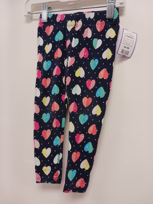 Black/Colorful Heart Rumi + Ryder Leggings, 2T G