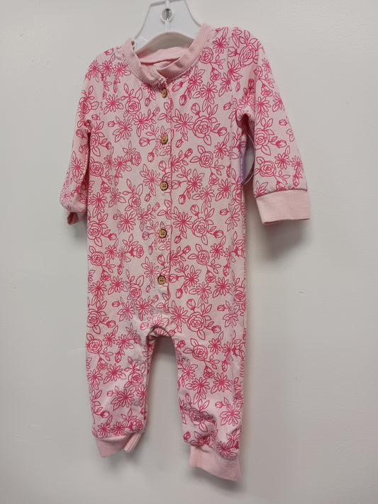 Pink Flower Cat & Jack Pant One Piece, 6M G
