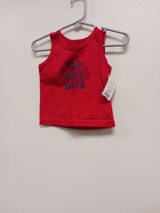 Red Carters Tank Top, 6M B