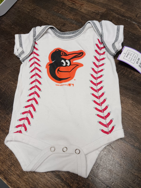 White Orioles Onesie, NB B