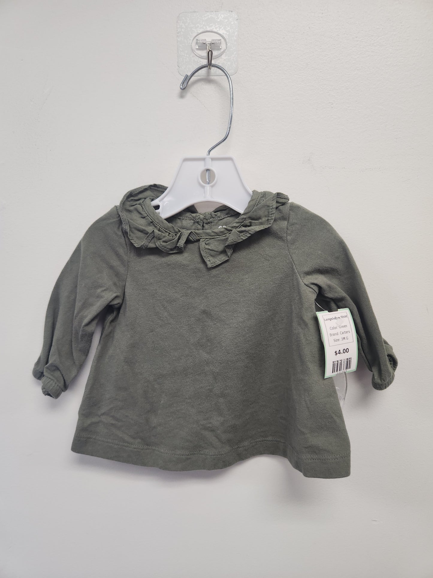 Green Carters Longsleeve Shirt, 3M G