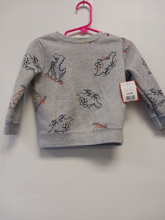 grey Garanimals Dinosaur Sweat Shirt, 18M B