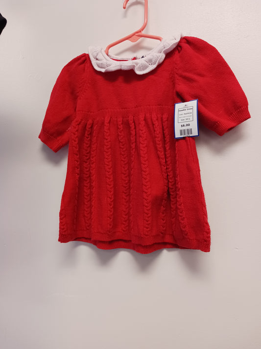 Red/White Janie And Jack Sweater Dress, 3M G