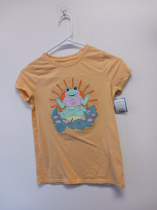 yellow Cat & Jack Frog Tshirt 7/8, 7 G