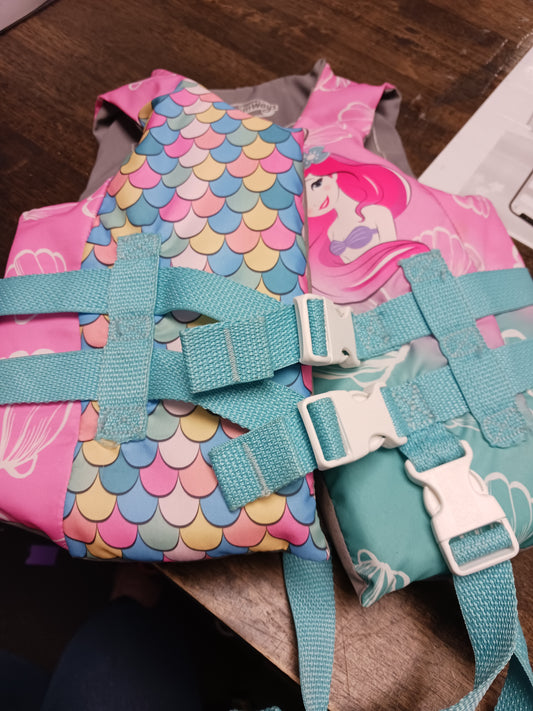 Blue/Pink Mermaid Swim Ways Life Jacket, 33-55lbs
