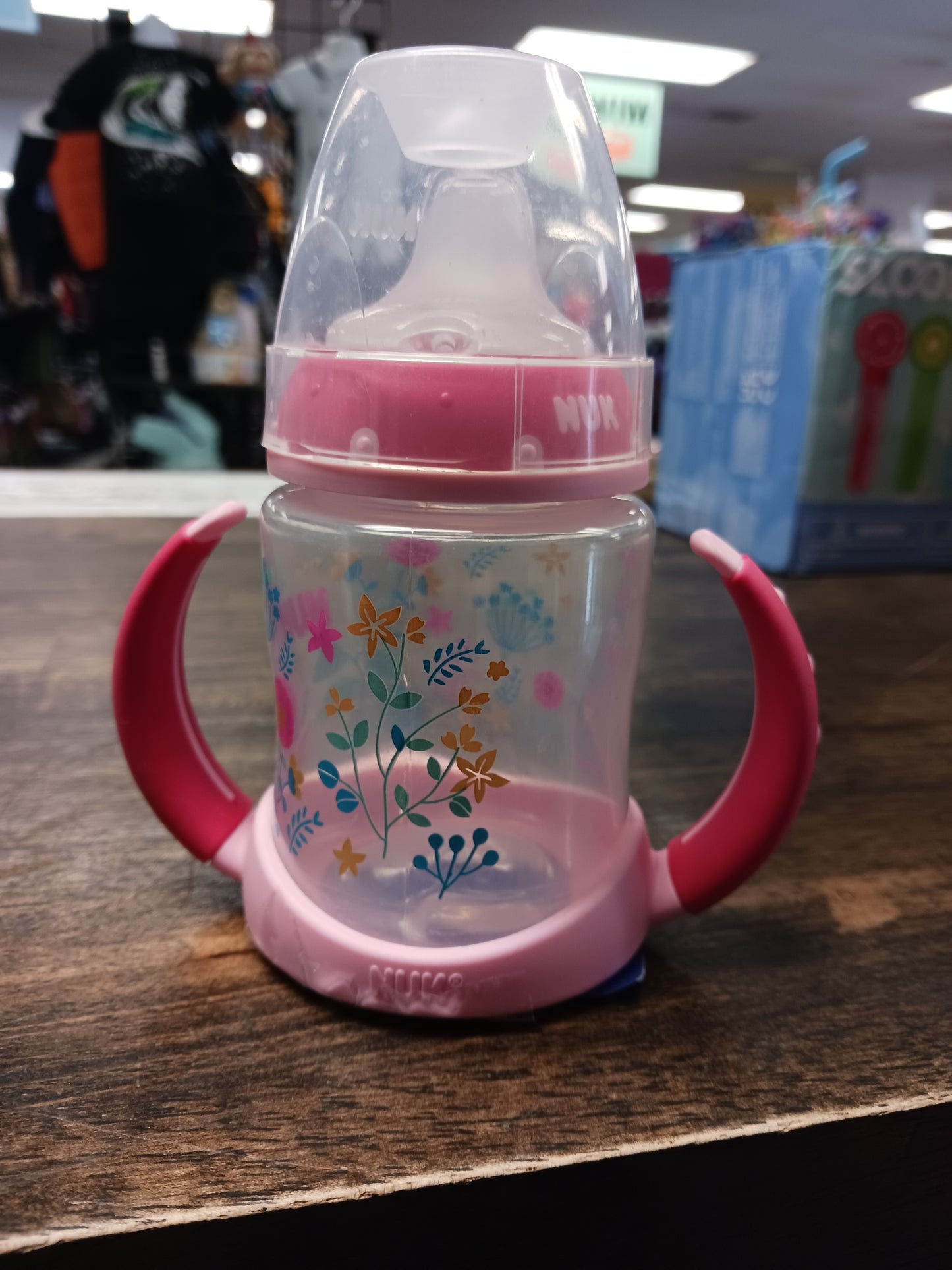 Pink Flower Nuk Sippy Cup