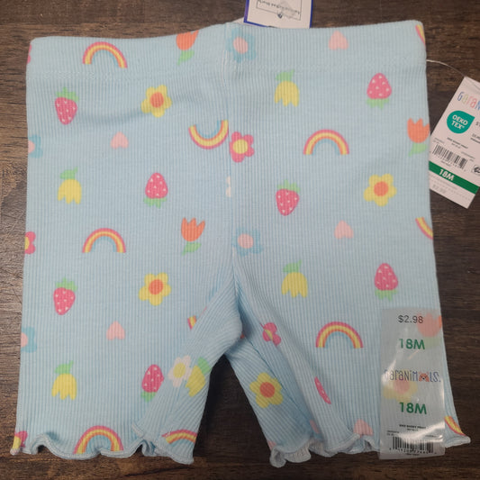 blue Garanimals Rainbow Ruffled Shorts, 18M G
