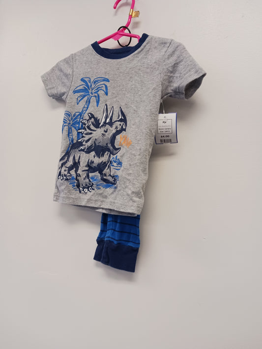 Blue/Grey Dino Carters Pjs, 18M B