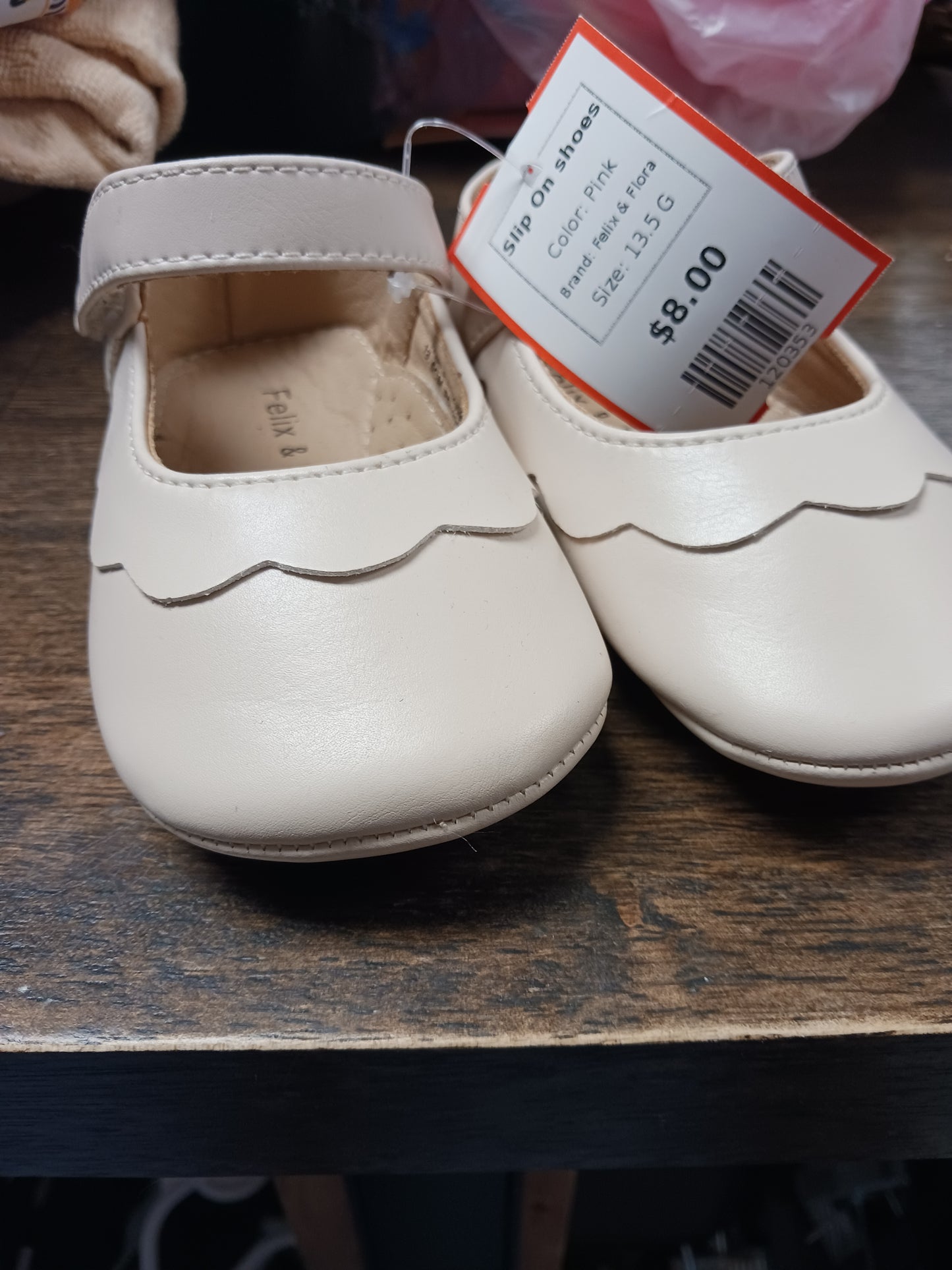 Pink Felix & Flora Slip On shoes, 13.5 G