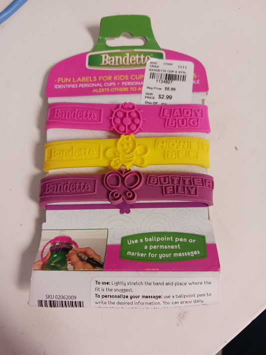 Labelitz Bandette Fun Labels for Kids Cups