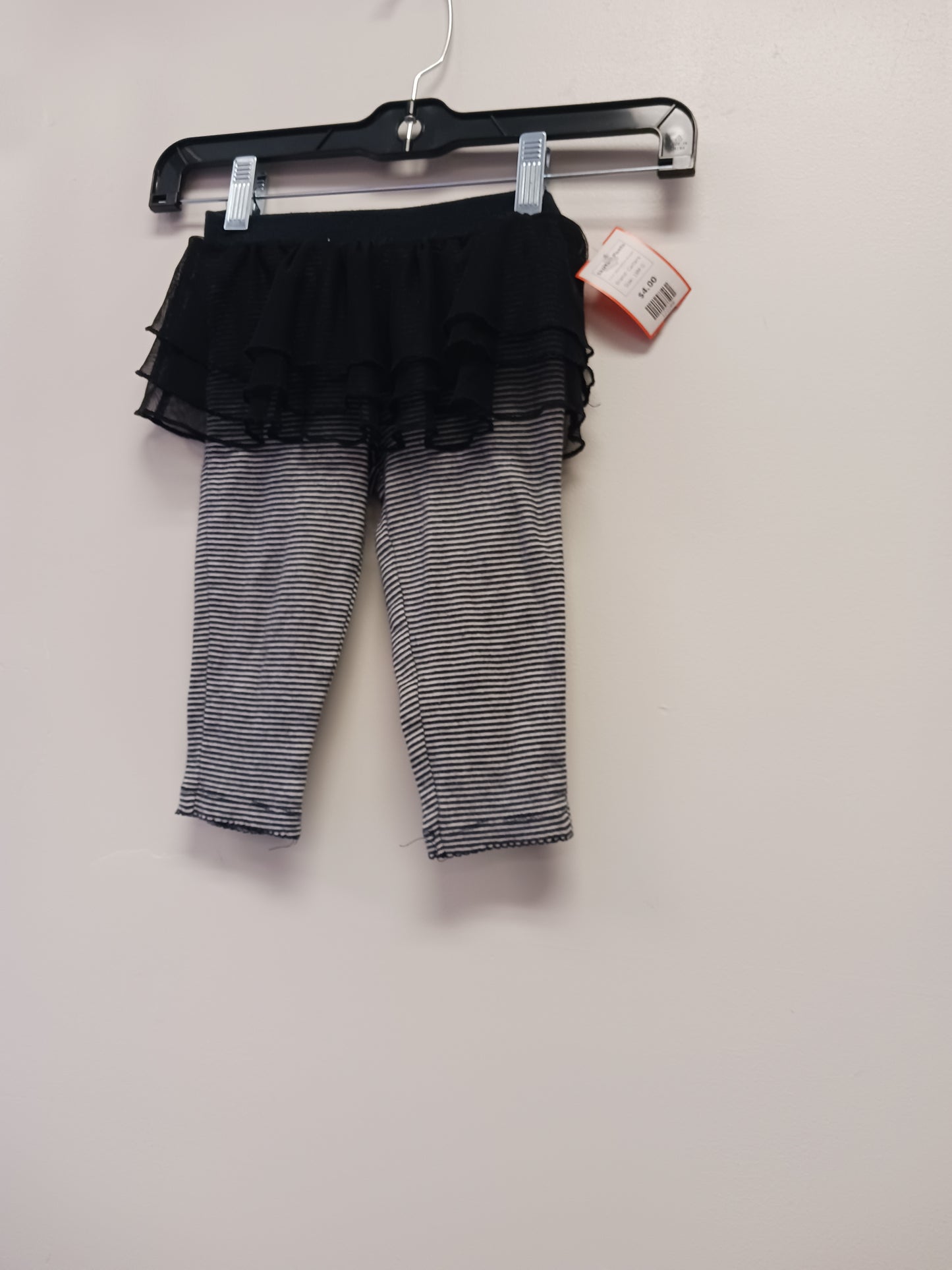 Black/White Striped Carters Skirted Pants, 18M G