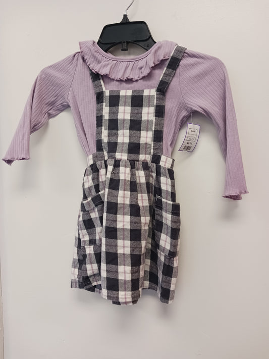 Grey/Purple Plaid Wonder Nation Outfit, 4T G