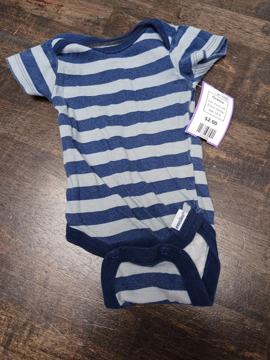 Blue Striped Gerber Onesie, NB B