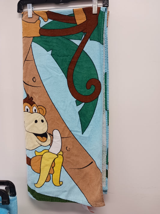 Blue/Brown Monkey Mainstays Towel