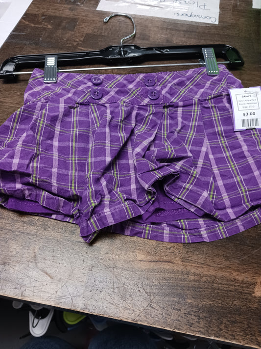 Purple Plaid Healthtex Skort, 3T G
