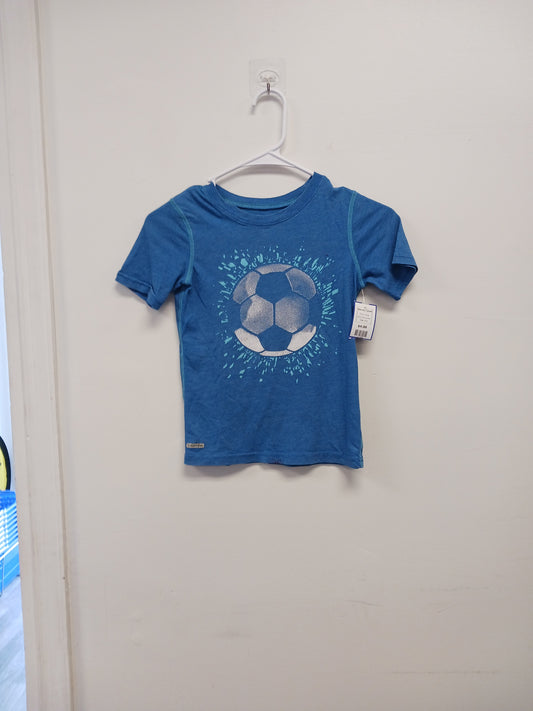 blue jumping Bean Soccer Tshirt, 6 B