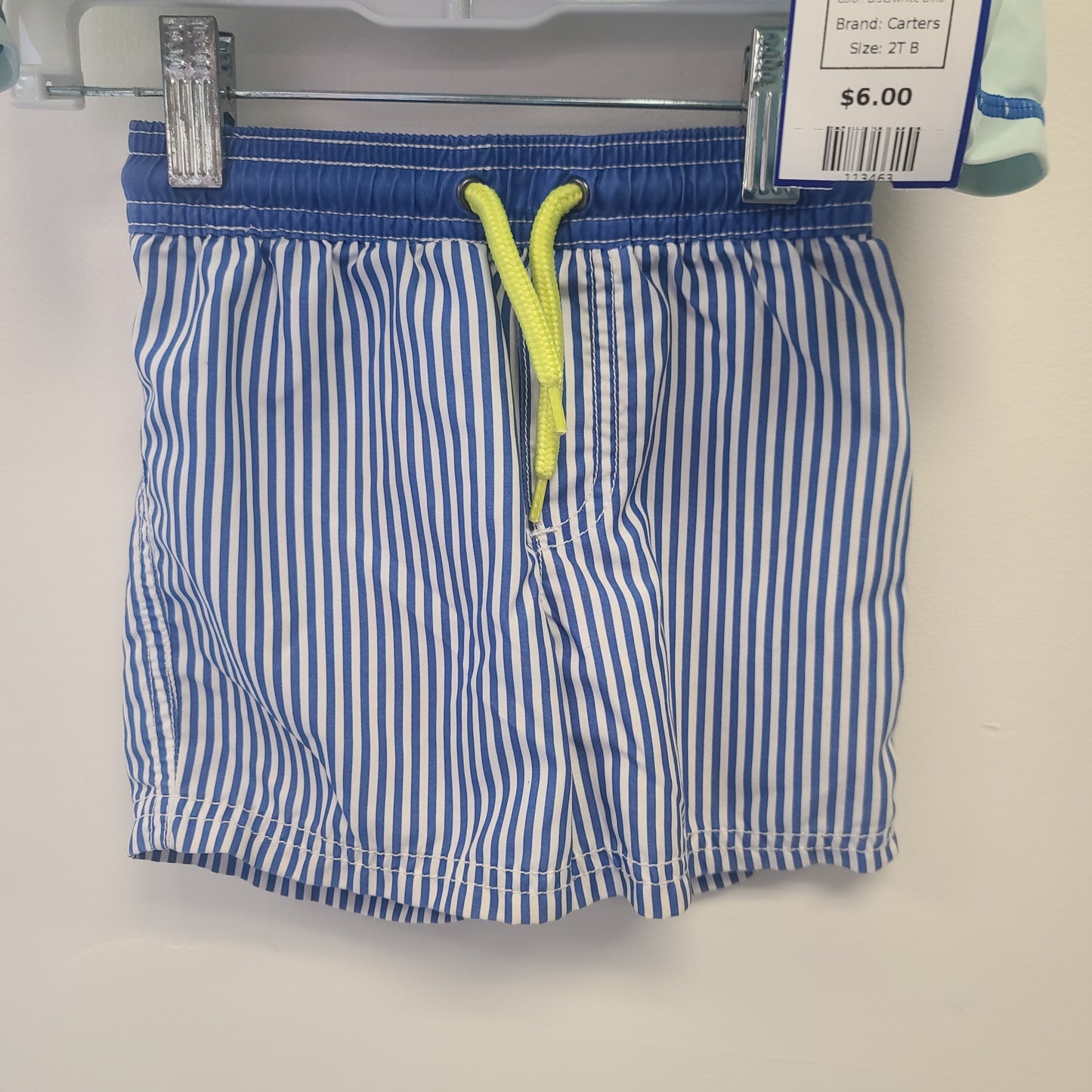 Blue/White Dino Carters Swim Set, 2T B