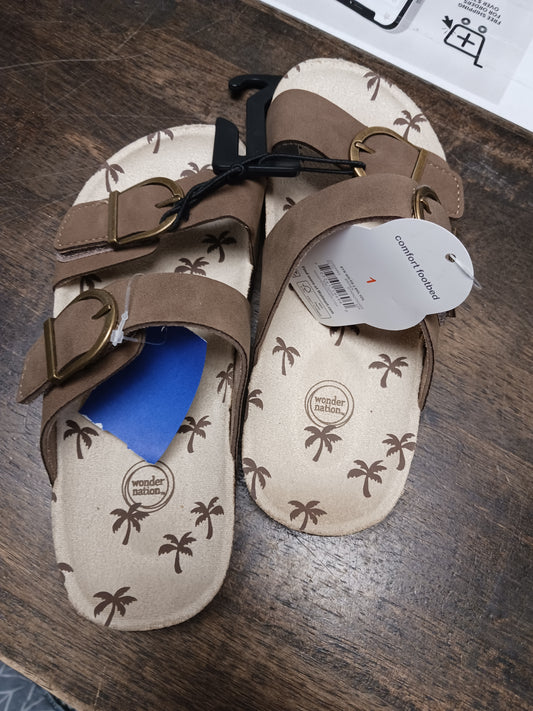 Brown Wonder Nation Sandals, 1 G