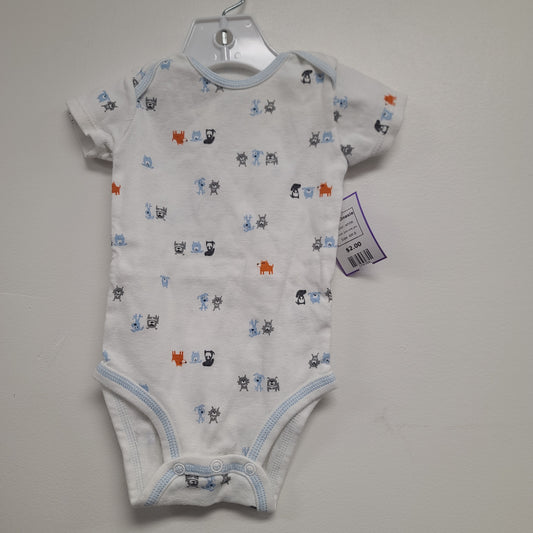 white just one you Dog Onesie, 6M B