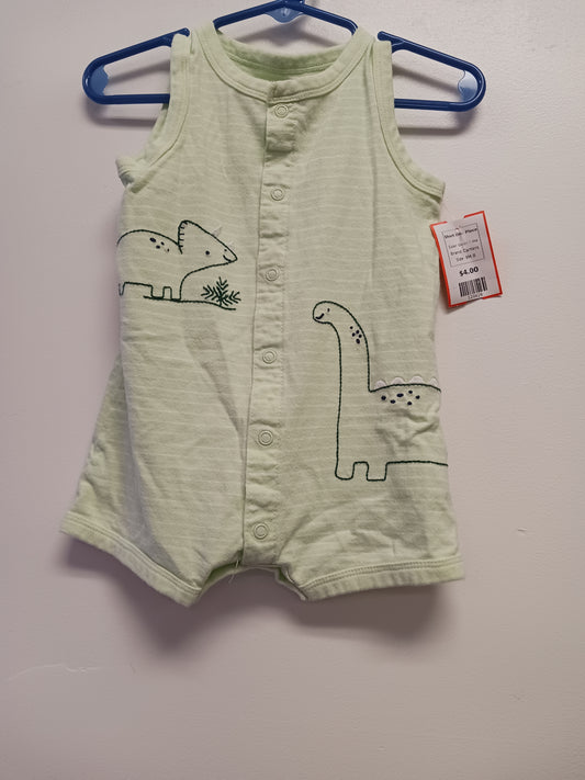 Green Dino Carters Short One Piece, 9M B
