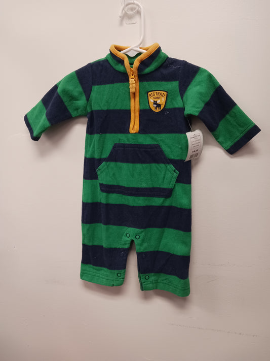 Green/Blue Carters Striped One Piece, 3M B