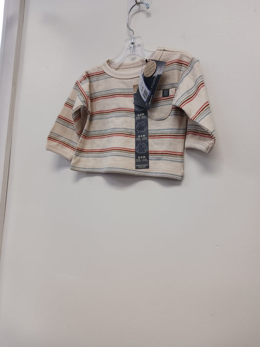 Tan/Pink/Blue/Green Modern Moments Longsleeve Shirt, NB B