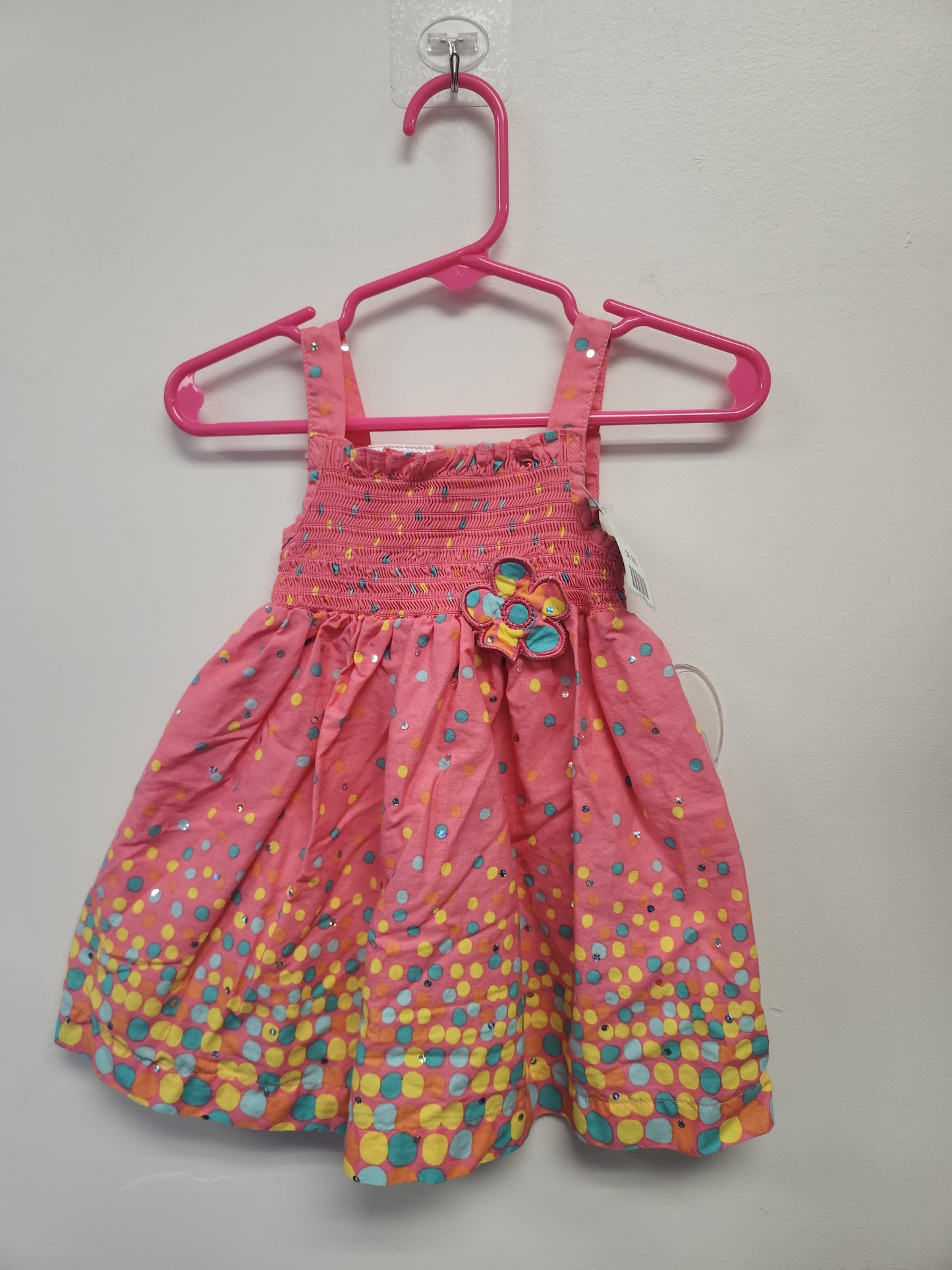 Pink/Colorful Polka Dot Blueberi Boulevard Dress, 12M G