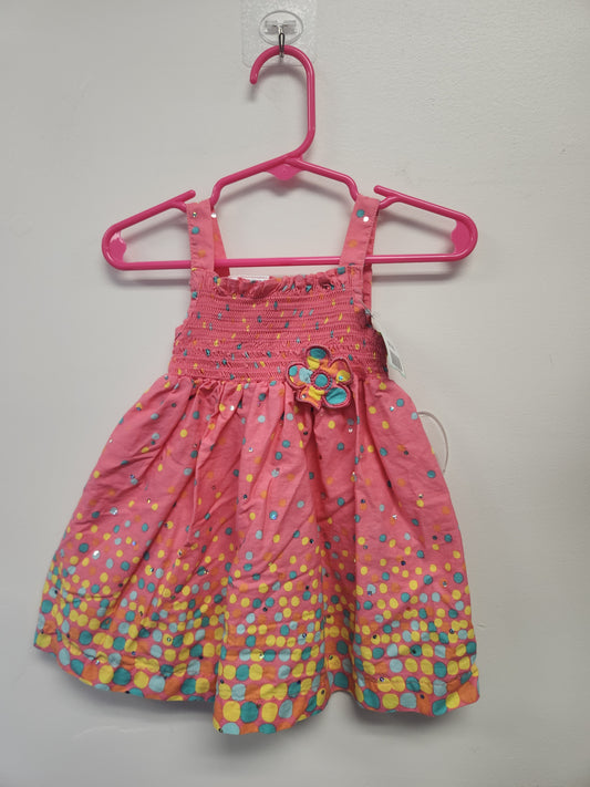 Pink/Colorful Polka Dot Blueberi Boulevard Dress, 12M G