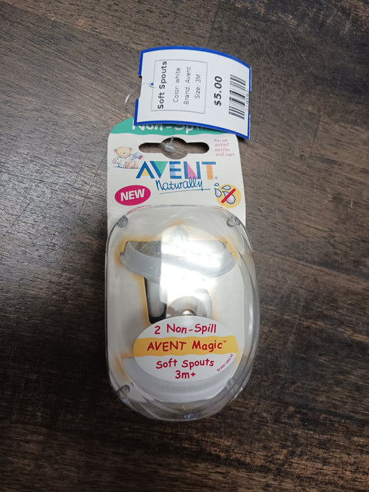 white Avent Soft Spouts, 3M