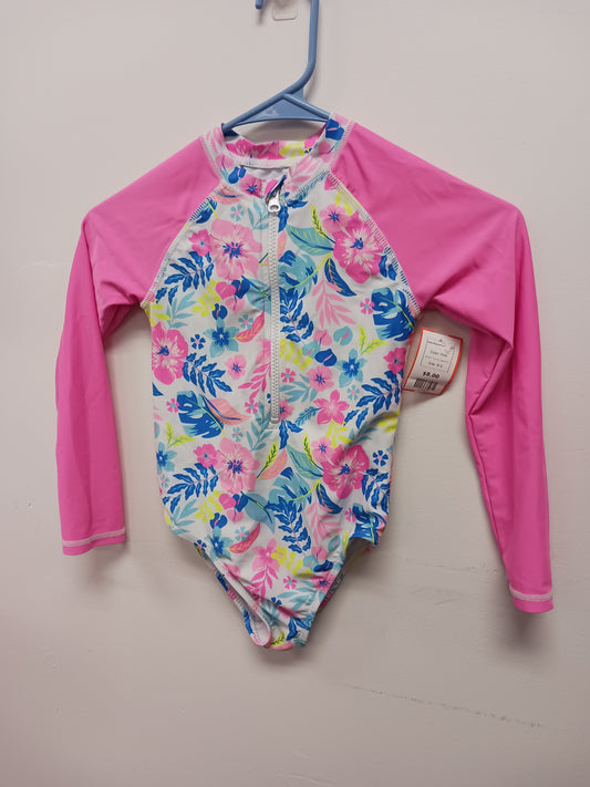 Pink Tommy Bahama One Piece Flower Suit, 6 G