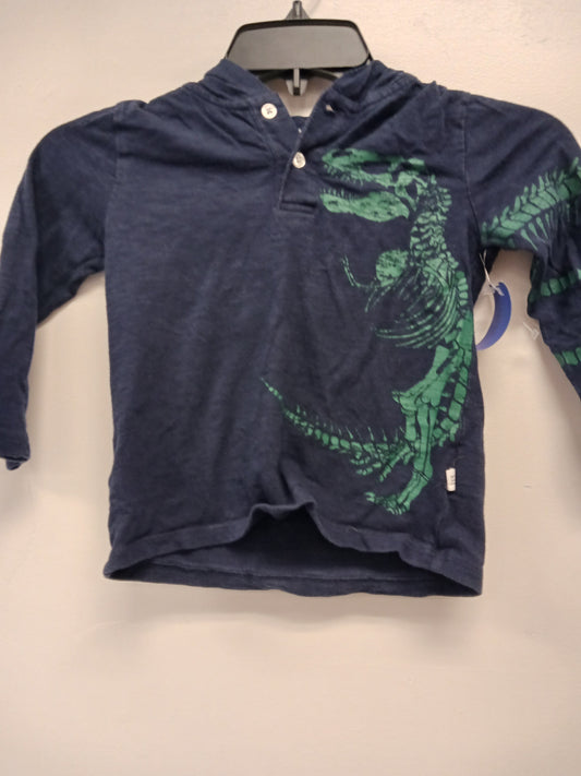 Navy Baby Gap Hooded Dino Shirt, 4T B