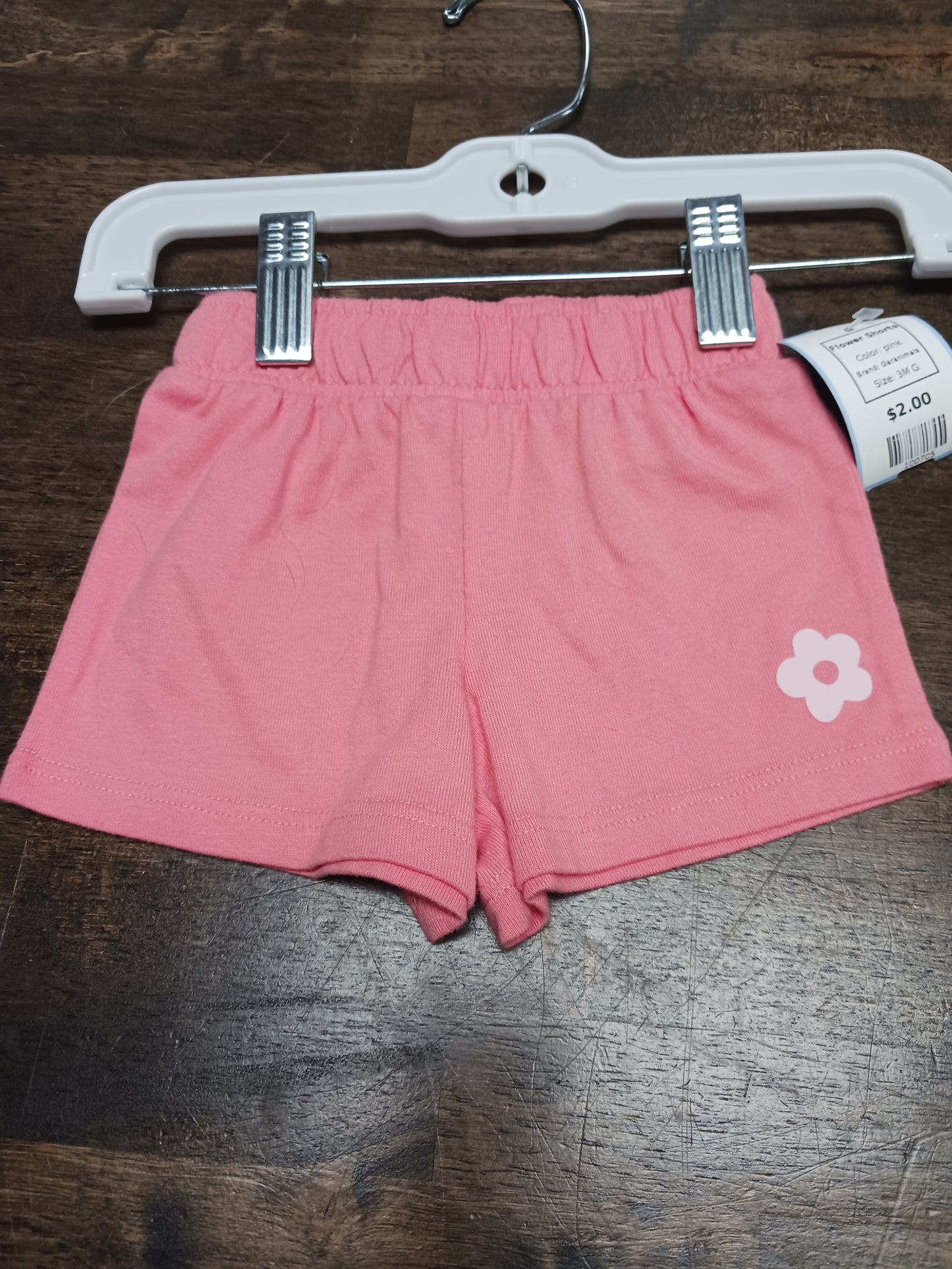 pink Garanimals Flower Shorts, 3M G