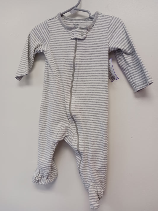 Grey/White Carters Sleeper, 6M B