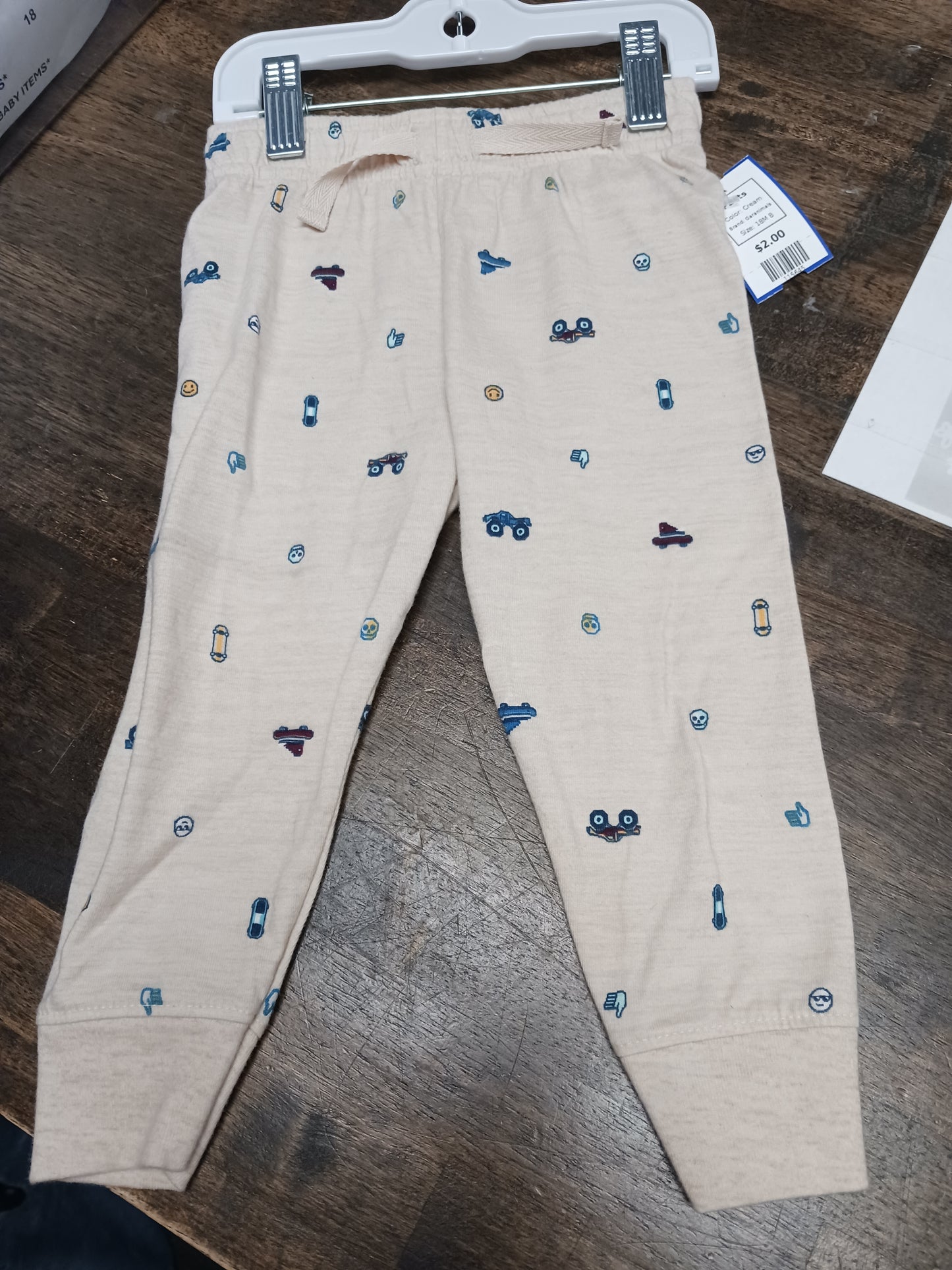 Cream Garanimals Pants, 18M B