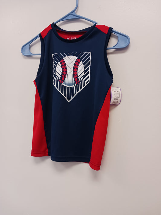 Navy/Red Baseball Jumping Bean Tank Top, 6 B