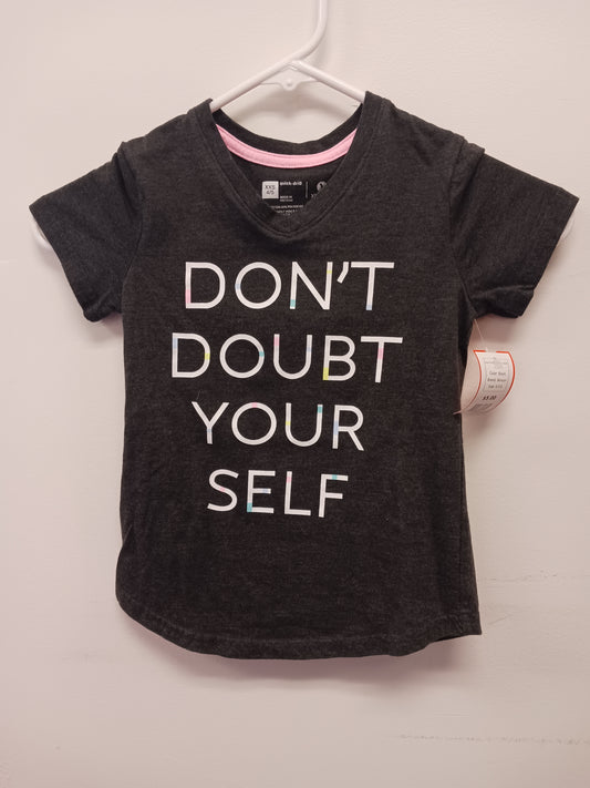 Black Xersion Dont Doubt yourself Shirt, 4-5 G