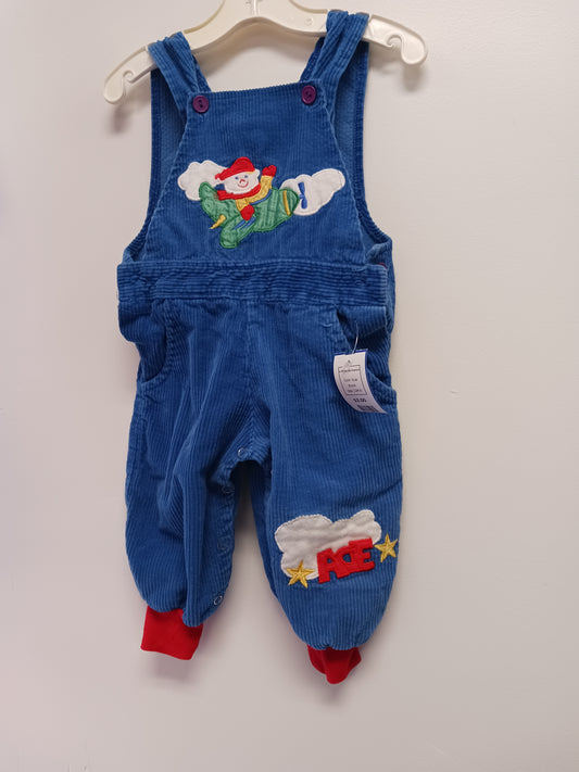 blue  AirPlane Bib Overalls, 12M B