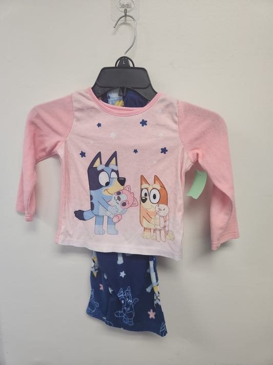 Pink/Navy Bluey Pjs, 4T G